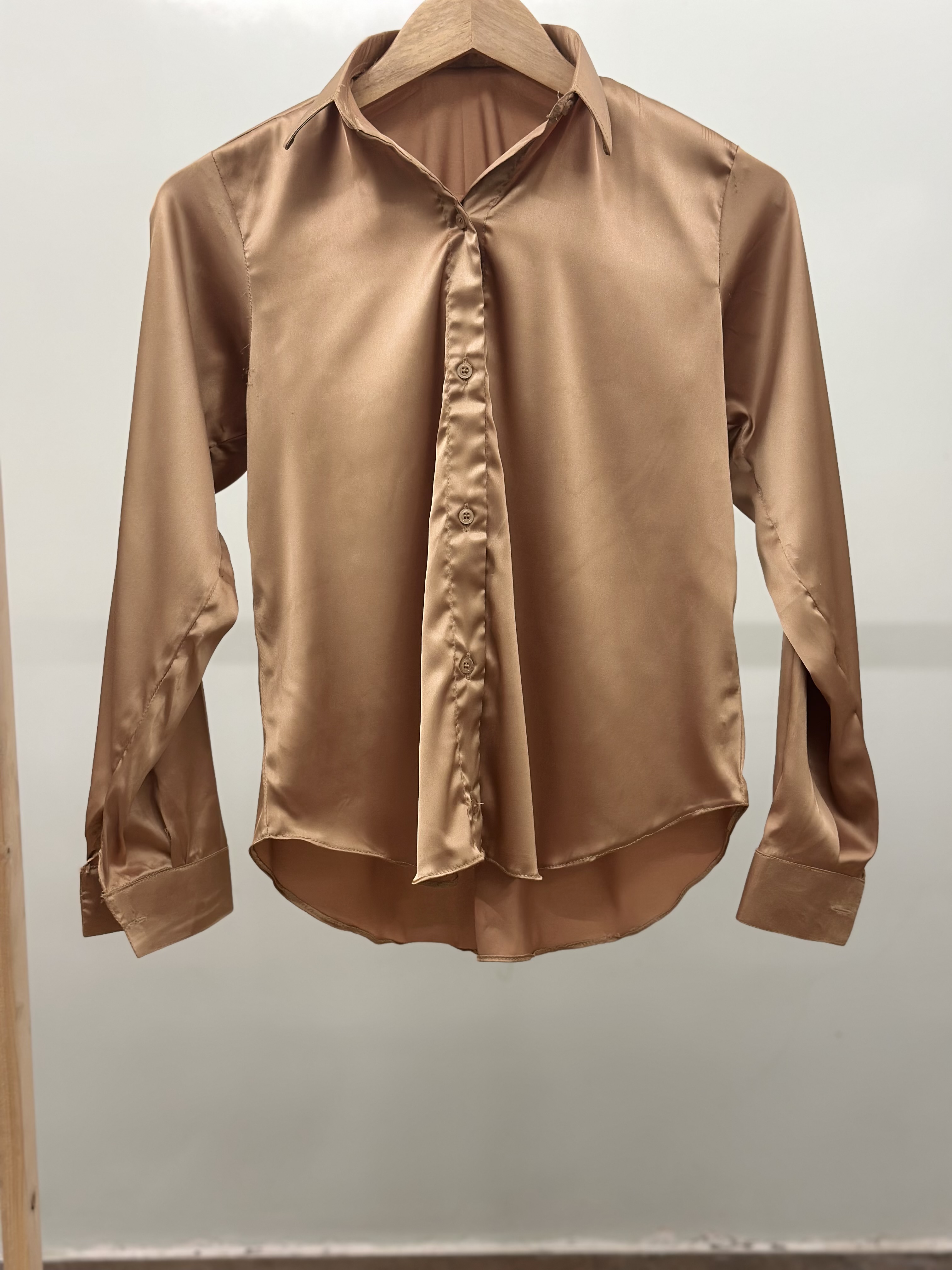 Golden silk shirt 