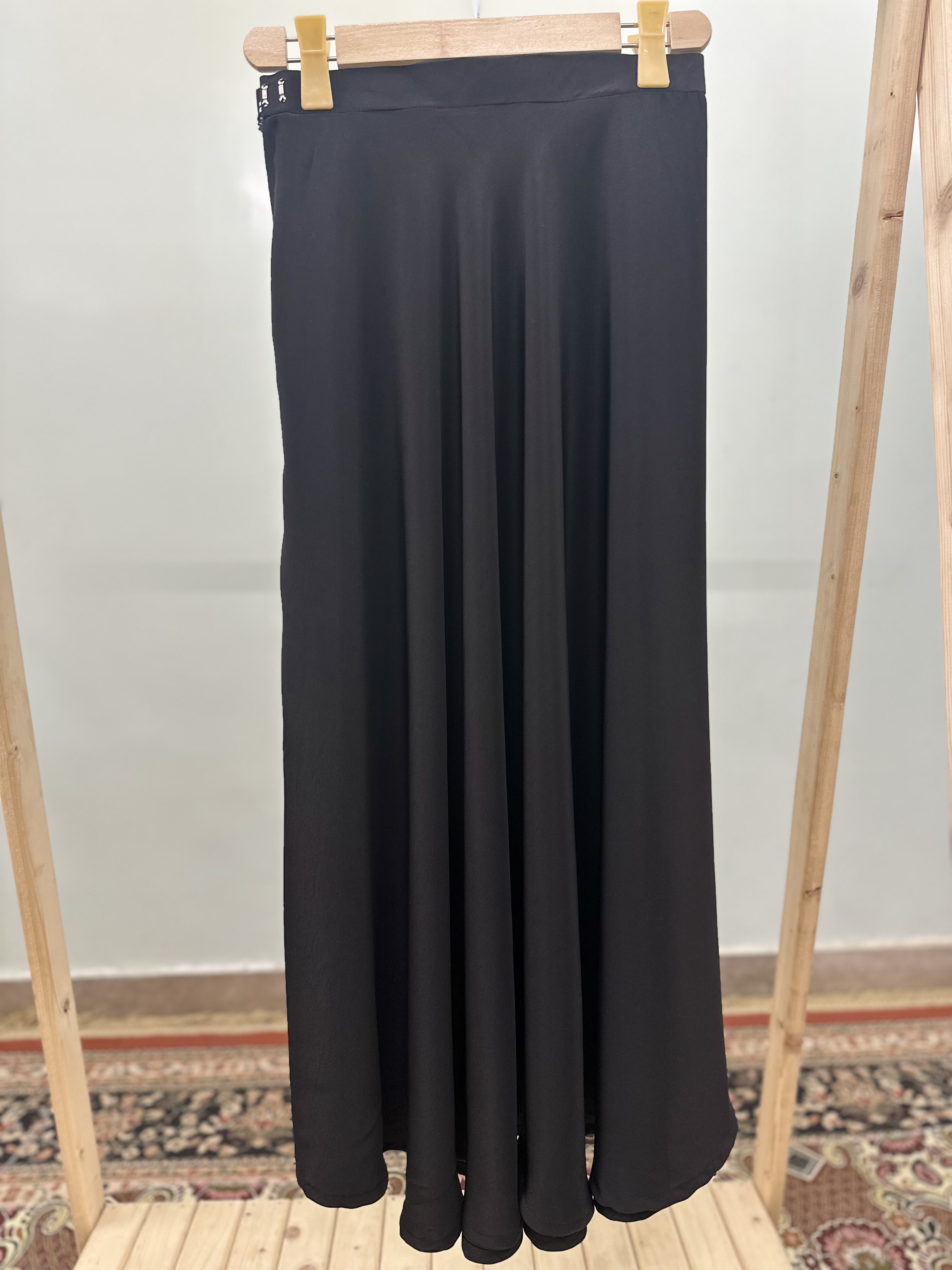 Black georgette skirt